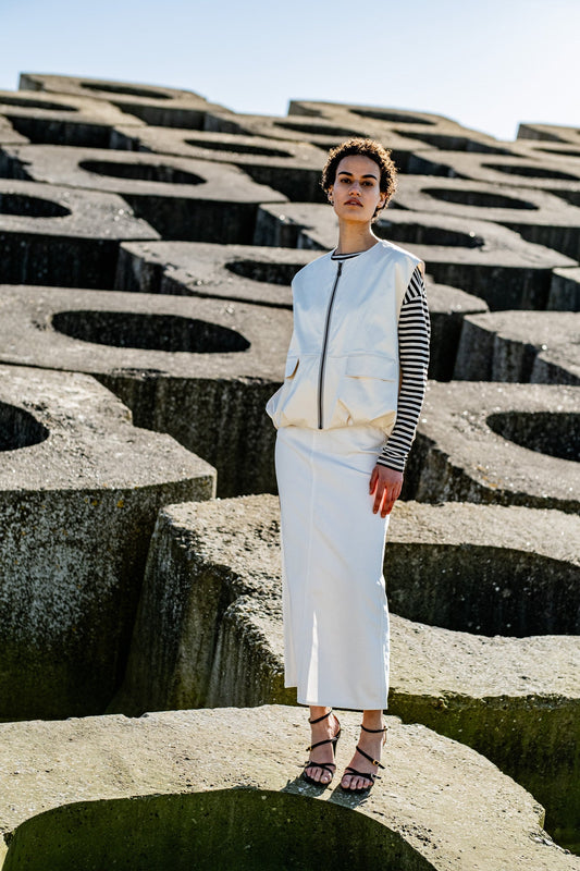 Learn how to line a sleeveless vest